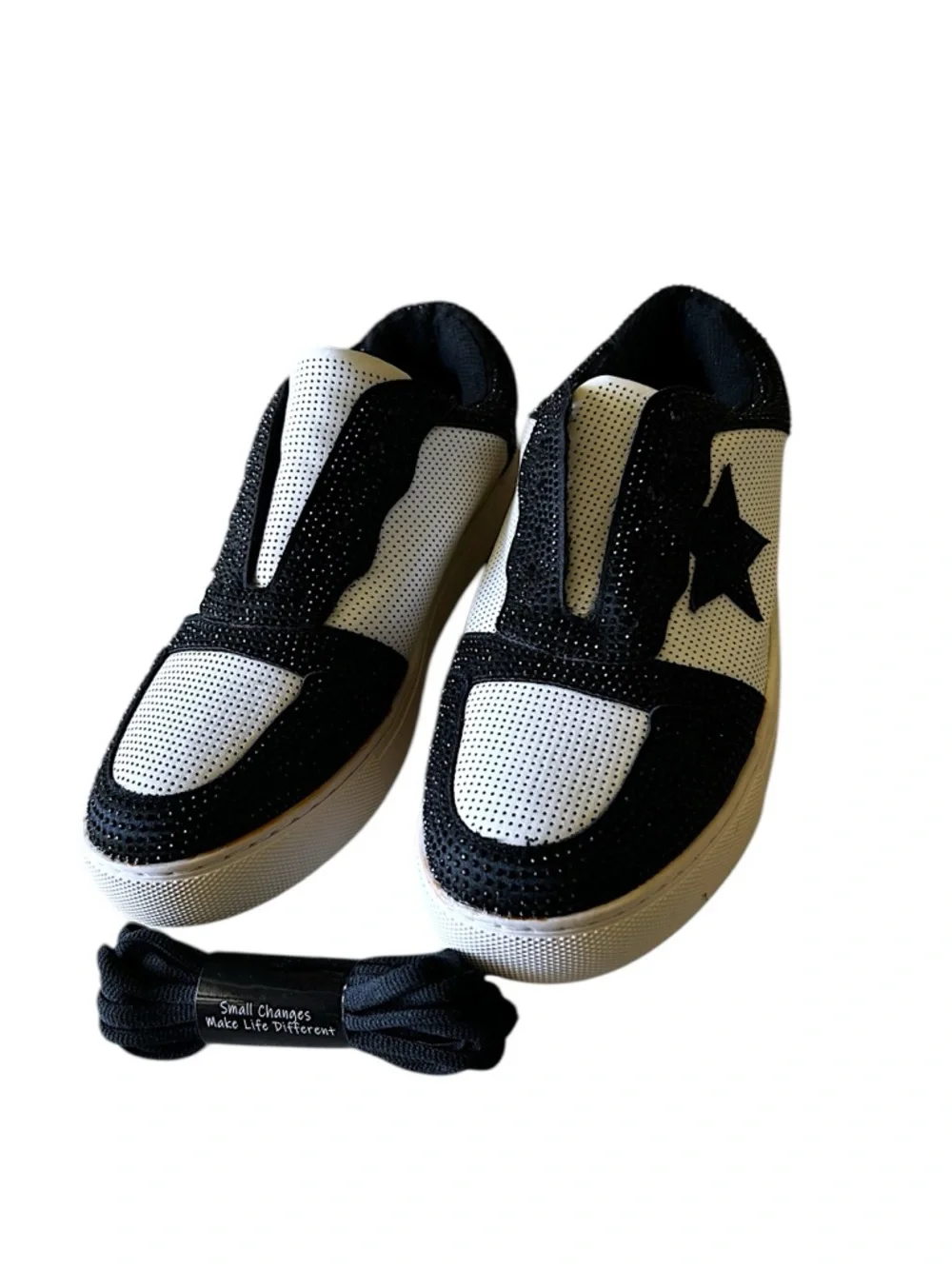 CORKEYS LEGENDARY Black Crystal Star Sneakers